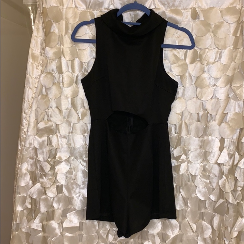 Black cutout romper